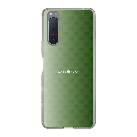 スリムプロテクションケース［ CASEPLAY Check - Green ］