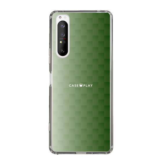 スリムプロテクションケース［ CASEPLAY Check - Green ］