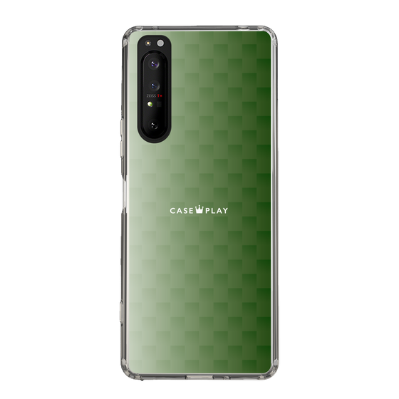 スリムプロテクションケース［ CASEPLAY Check - Green ］