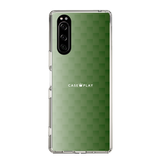 スリムプロテクションケース［ CASEPLAY Check - Green ］