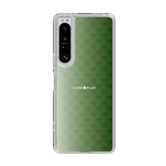 スリムプロテクションケース［ CASEPLAY Check - Green ］