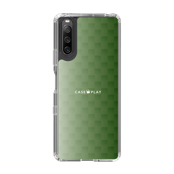 スリムプロテクションケース［ CASEPLAY Check - Green ］