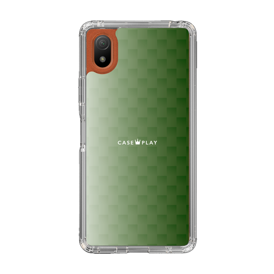 スリムプロテクションケース［ CASEPLAY Check - Green ］