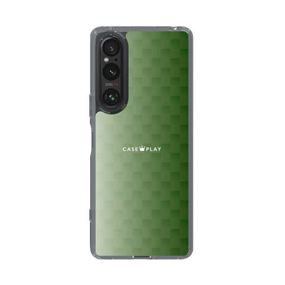 スリムプロテクションケース［ CASEPLAY Check - Green ］