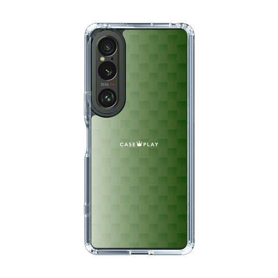 スリムプロテクションケース［ CASEPLAY Check - Green ］