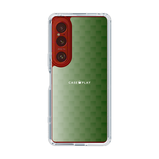 スリムプロテクションケース［ CASEPLAY Check - Green ］