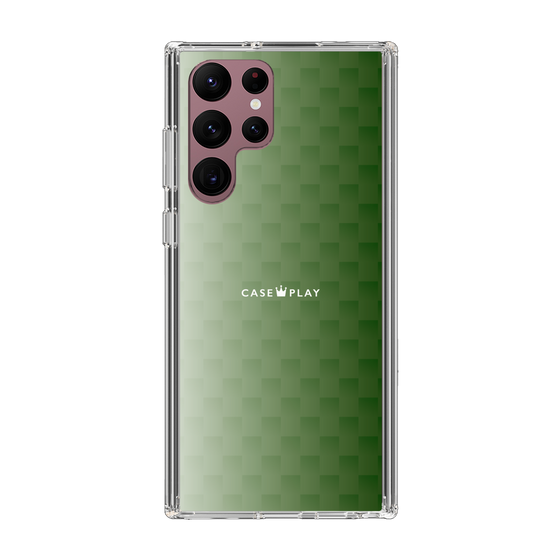 スリムプロテクションケース［ CASEPLAY Check - Green ］