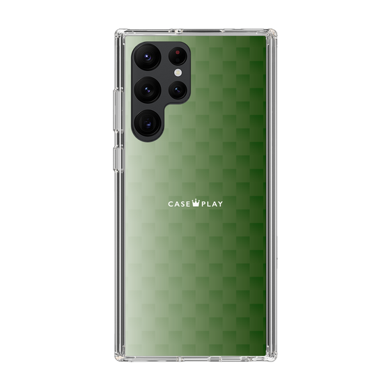 スリムプロテクションケース［ CASEPLAY Check - Green ］