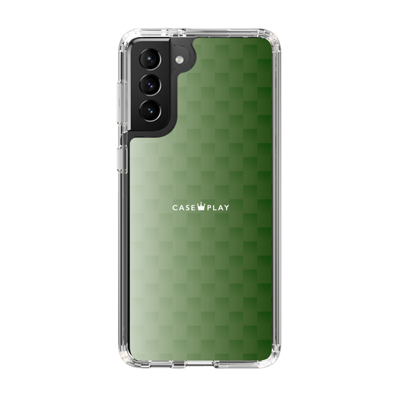 スリムプロテクションケース［ CASEPLAY Check - Green ］