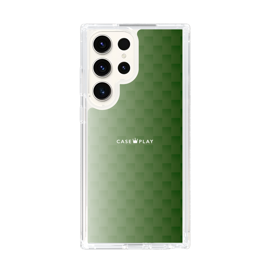 スリムプロテクションケース［ CASEPLAY Check - Green ］