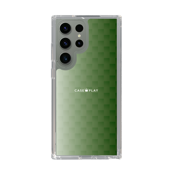 スリムプロテクションケース［ CASEPLAY Check - Green ］