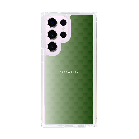 スリムプロテクションケース［ CASEPLAY Check - Green ］