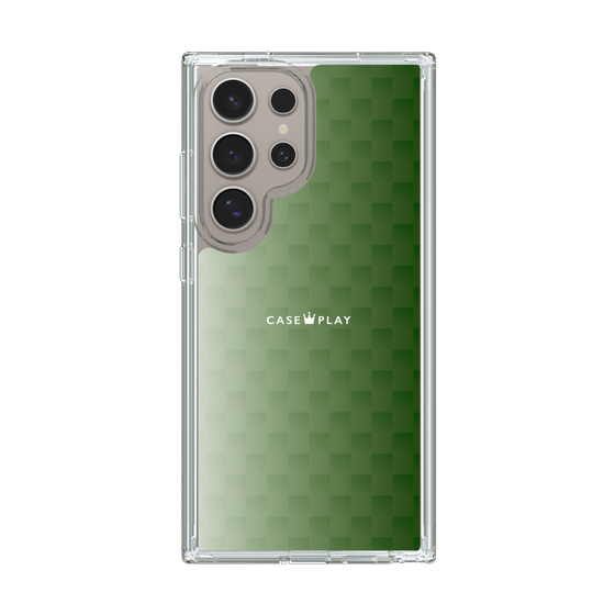 スリムプロテクションケース［ CASEPLAY Check - Green ］