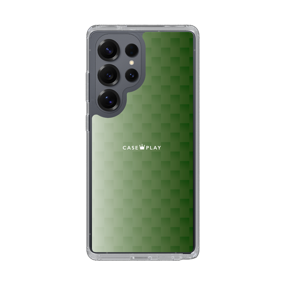 スリムプロテクションケース［ CASEPLAY Check - Green ］