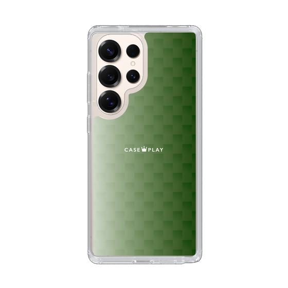 スリムプロテクションケース［ CASEPLAY Check - Green ］