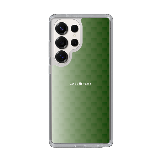 スリムプロテクションケース［ CASEPLAY Check - Green ］