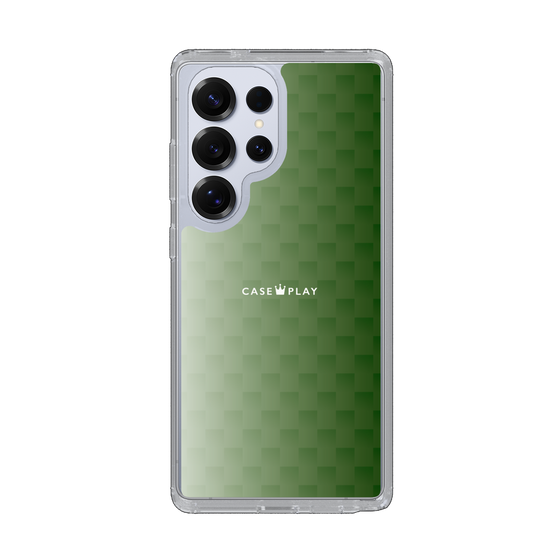 スリムプロテクションケース［ CASEPLAY Check - Green ］