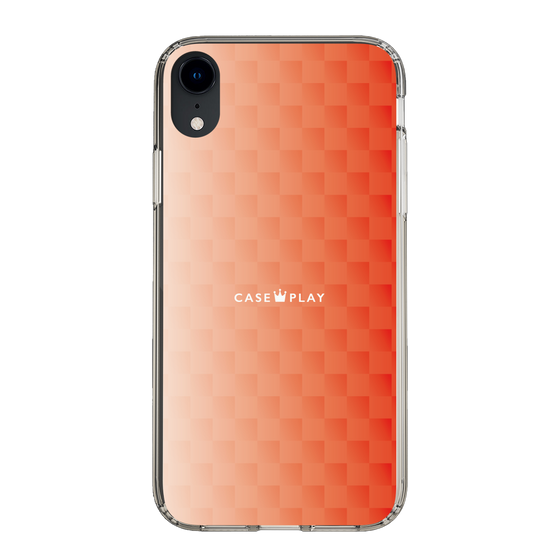 スリムプロテクションケース［ CASEPLAY Check - Orange ］