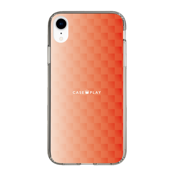 スリムプロテクションケース［ CASEPLAY Check - Orange ］