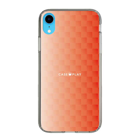 スリムプロテクションケース［ CASEPLAY Check - Orange ］