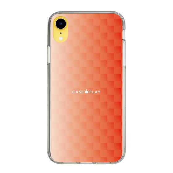 スリムプロテクションケース［ CASEPLAY Check - Orange ］