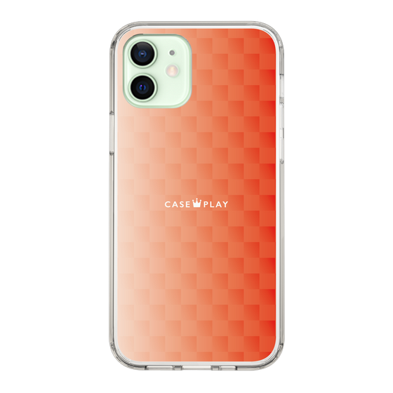 スリムプロテクションケース［ CASEPLAY Check - Orange ］