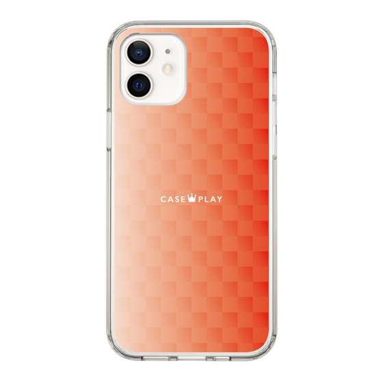 スリムプロテクションケース［ CASEPLAY Check - Orange ］