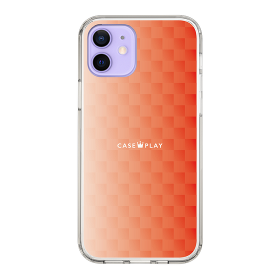 スリムプロテクションケース［ CASEPLAY Check - Orange ］