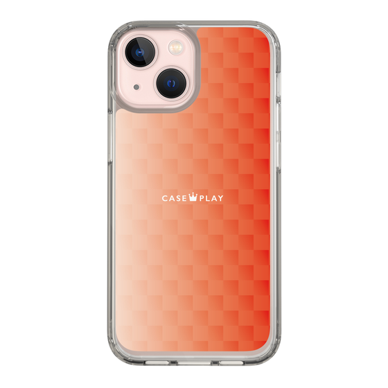 スリムプロテクションケース［ CASEPLAY Check - Orange ］