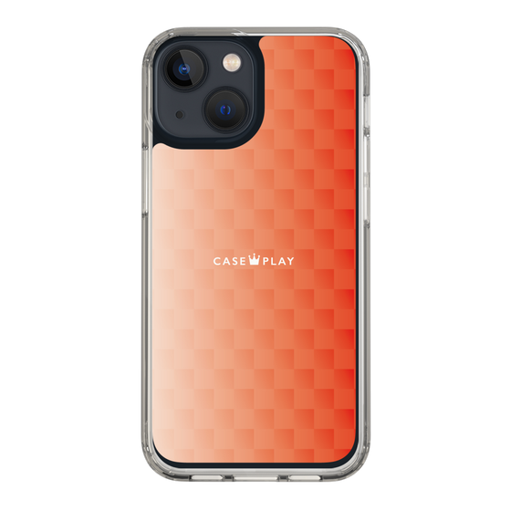 スリムプロテクションケース［ CASEPLAY Check - Orange ］