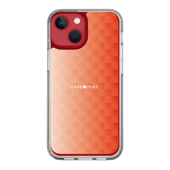 スリムプロテクションケース［ CASEPLAY Check - Orange ］