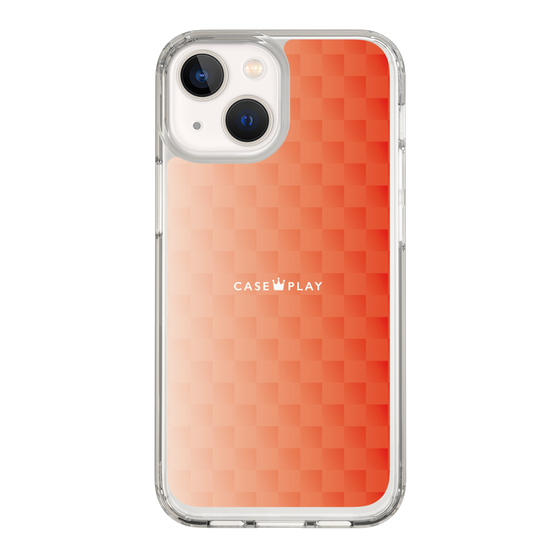 スリムプロテクションケース［ CASEPLAY Check - Orange ］