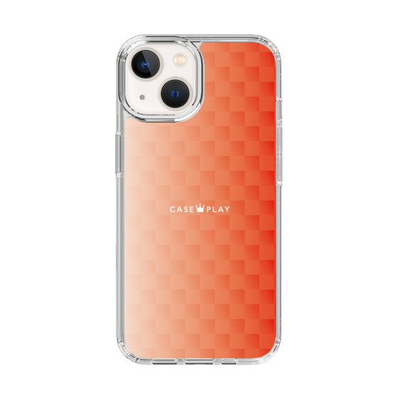 スリムプロテクションケース［ CASEPLAY Check - Orange ］