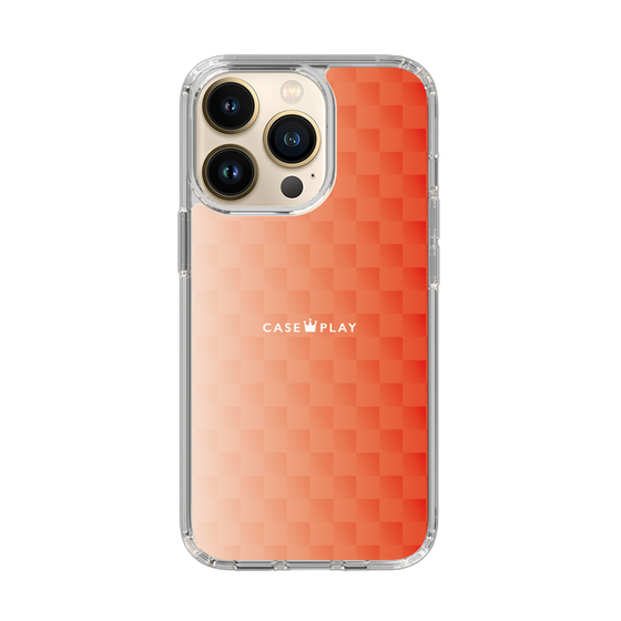 スリムプロテクションケース［ CASEPLAY Check - Orange ］