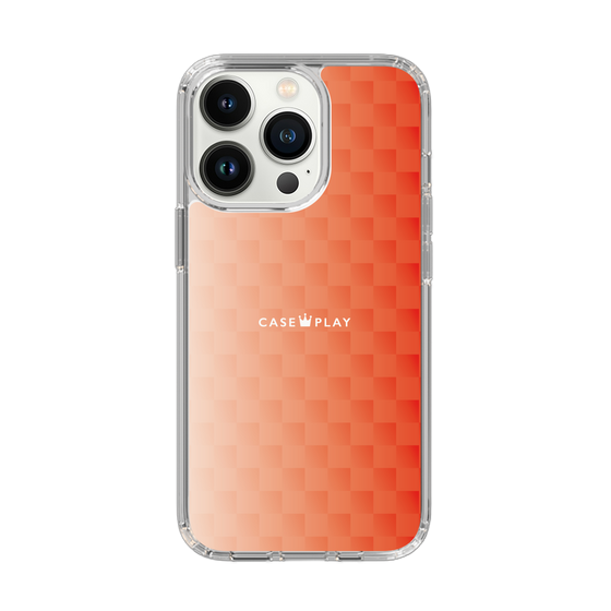 スリムプロテクションケース［ CASEPLAY Check - Orange ］