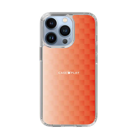 スリムプロテクションケース［ CASEPLAY Check - Orange ］