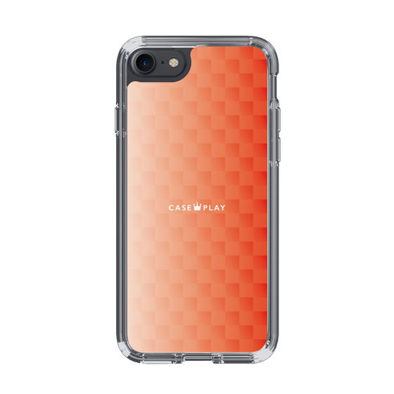 スリムプロテクションケース［ CASEPLAY Check - Orange ］