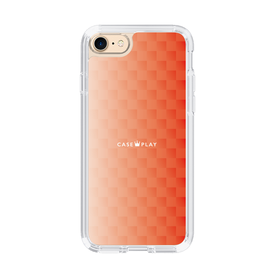 スリムプロテクションケース［ CASEPLAY Check - Orange ］