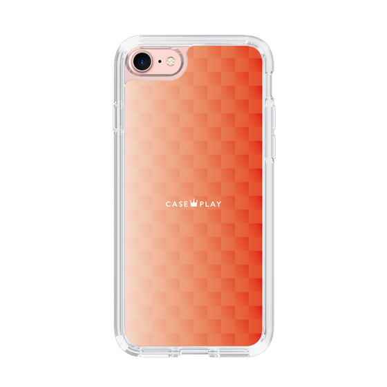 スリムプロテクションケース［ CASEPLAY Check - Orange ］