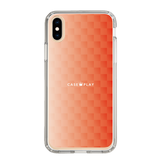 スリムプロテクションケース［ CASEPLAY Check - Orange ］