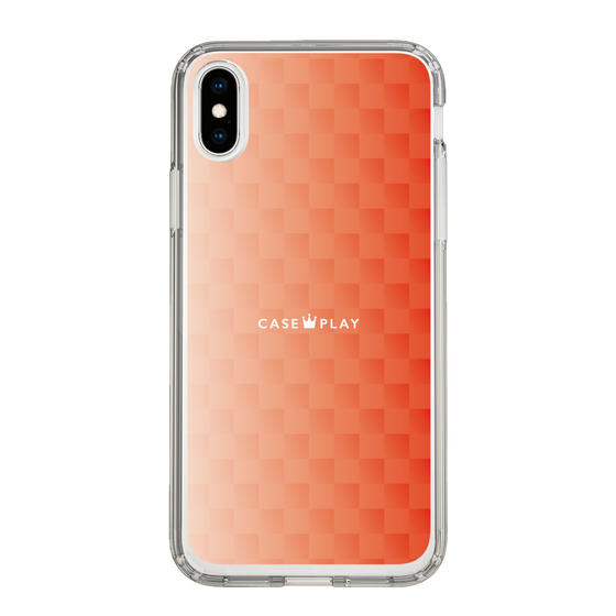 スリムプロテクションケース［ CASEPLAY Check - Orange ］