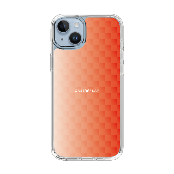 スリムプロテクションケース［ CASEPLAY Check - Orange ］