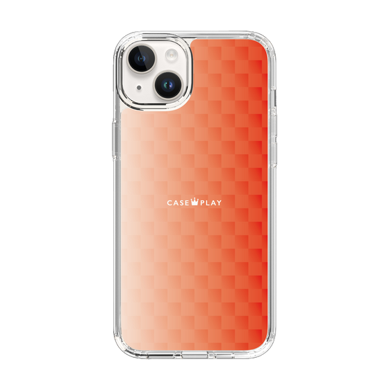 スリムプロテクションケース［ CASEPLAY Check - Orange ］