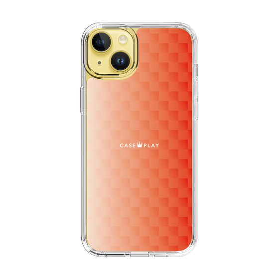 スリムプロテクションケース［ CASEPLAY Check - Orange ］