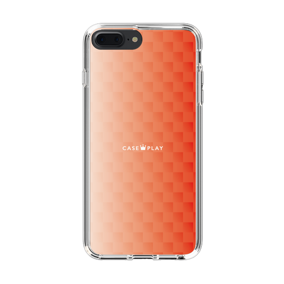 スリムプロテクションケース［ CASEPLAY Check - Orange ］