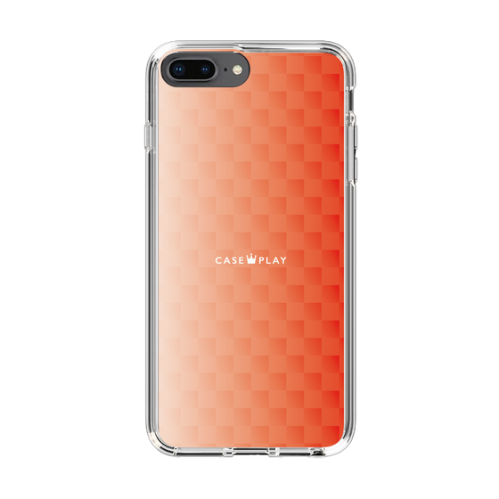 スリムプロテクションケース［ CASEPLAY Check - Orange ］