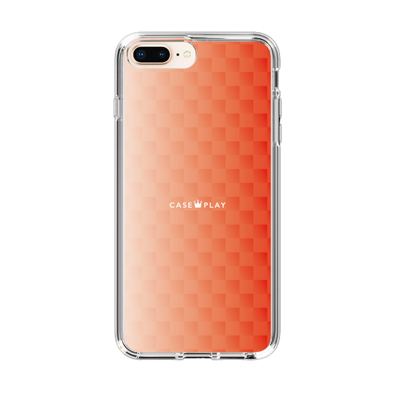 スリムプロテクションケース［ CASEPLAY Check - Orange ］