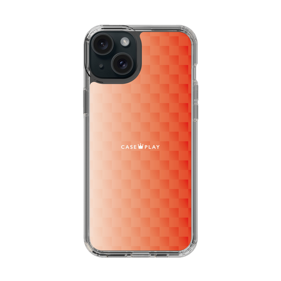 スリムプロテクションケース［ CASEPLAY Check - Orange ］