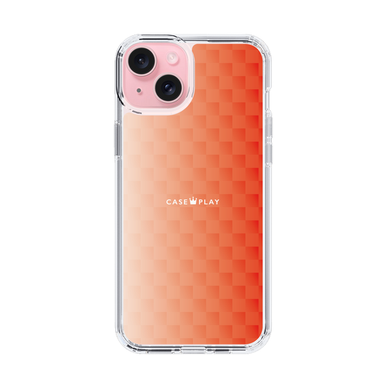 スリムプロテクションケース［ CASEPLAY Check - Orange ］