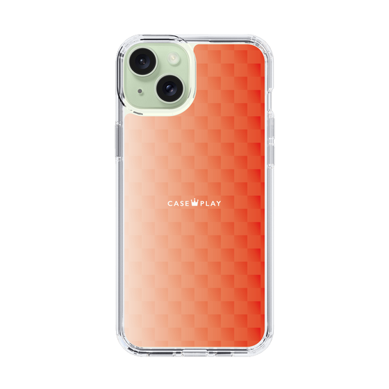 スリムプロテクションケース［ CASEPLAY Check - Orange ］